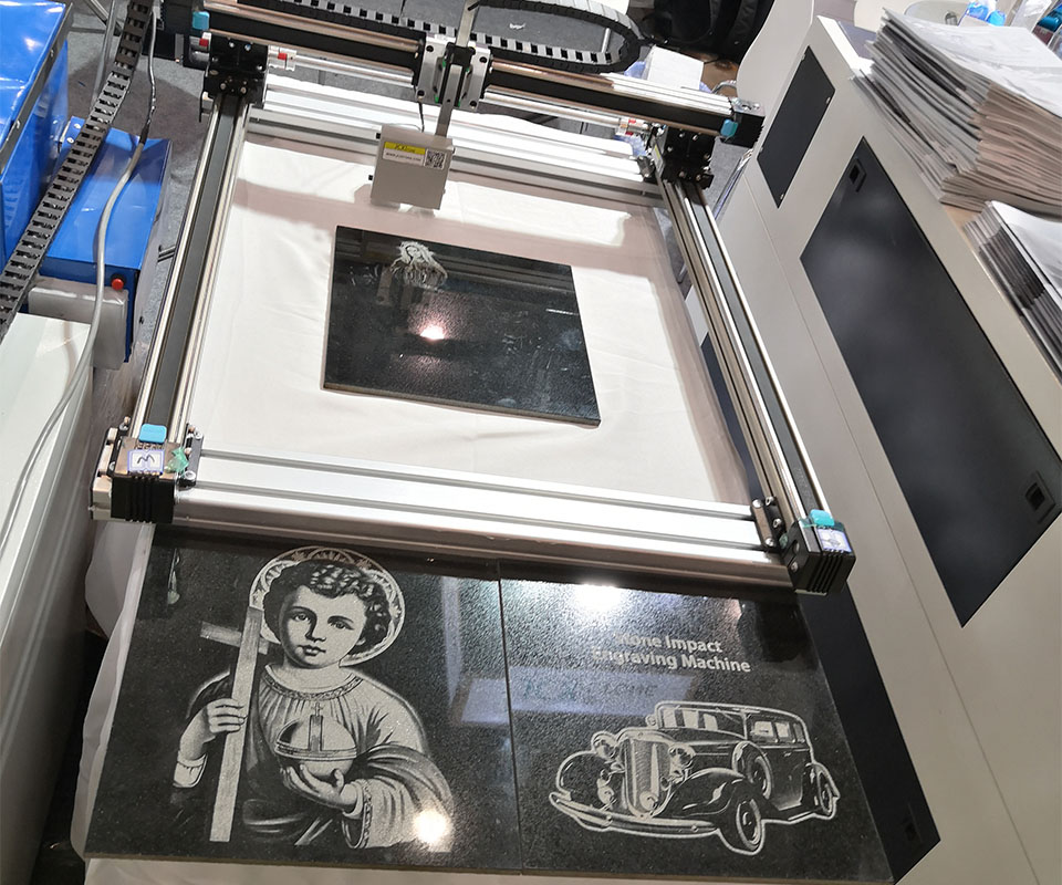 7012 Economic Stone Impact Engraving Machine