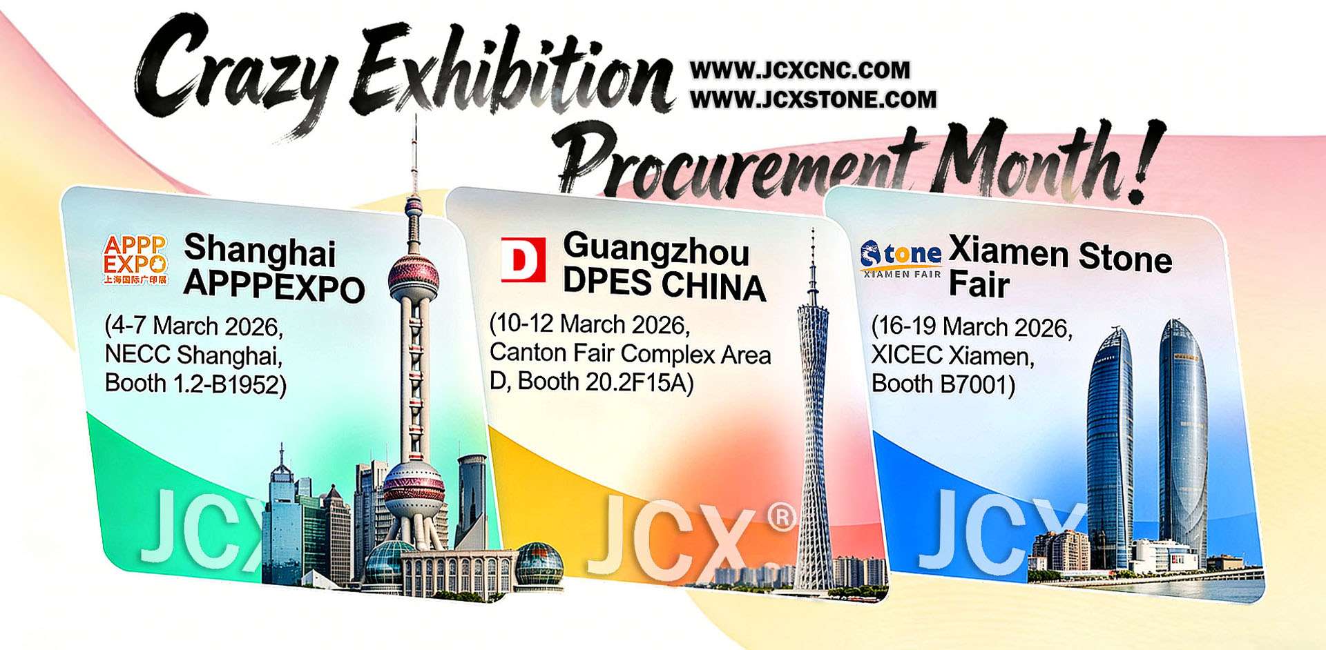 JCX LASER & JCX STONE 2026 Grand Exhibition